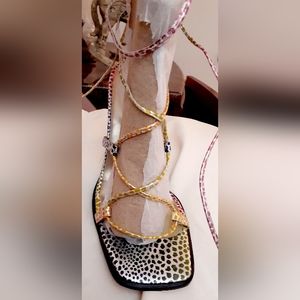 Beautiful Monique ankle tie sandal